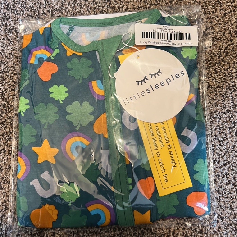 Little Sleepies lucky brand new 0-3 Zippie